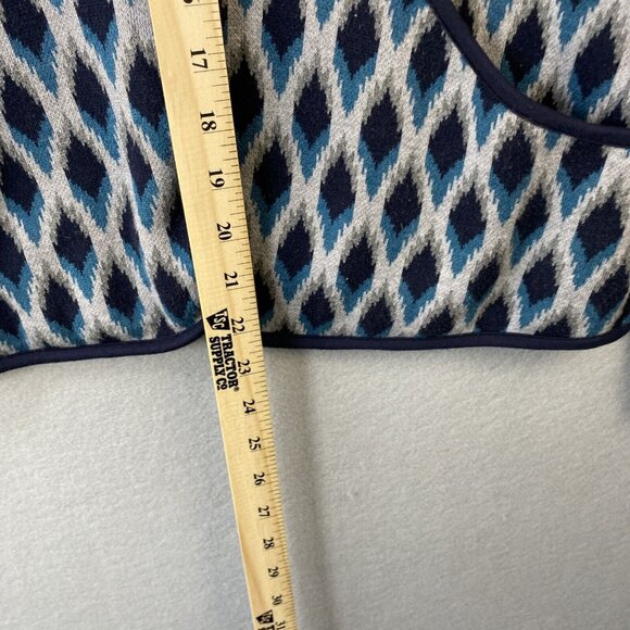 Pendleton Blazer Women's Medium Grandma Core Cotton Jacket‎ Argyle Diamond Blue - Picture 5 of 13